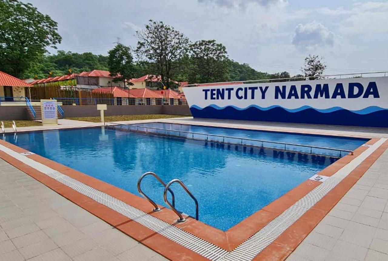 Praveg Tent City Narmada, Statue Of Unity Kevadia Esterno foto