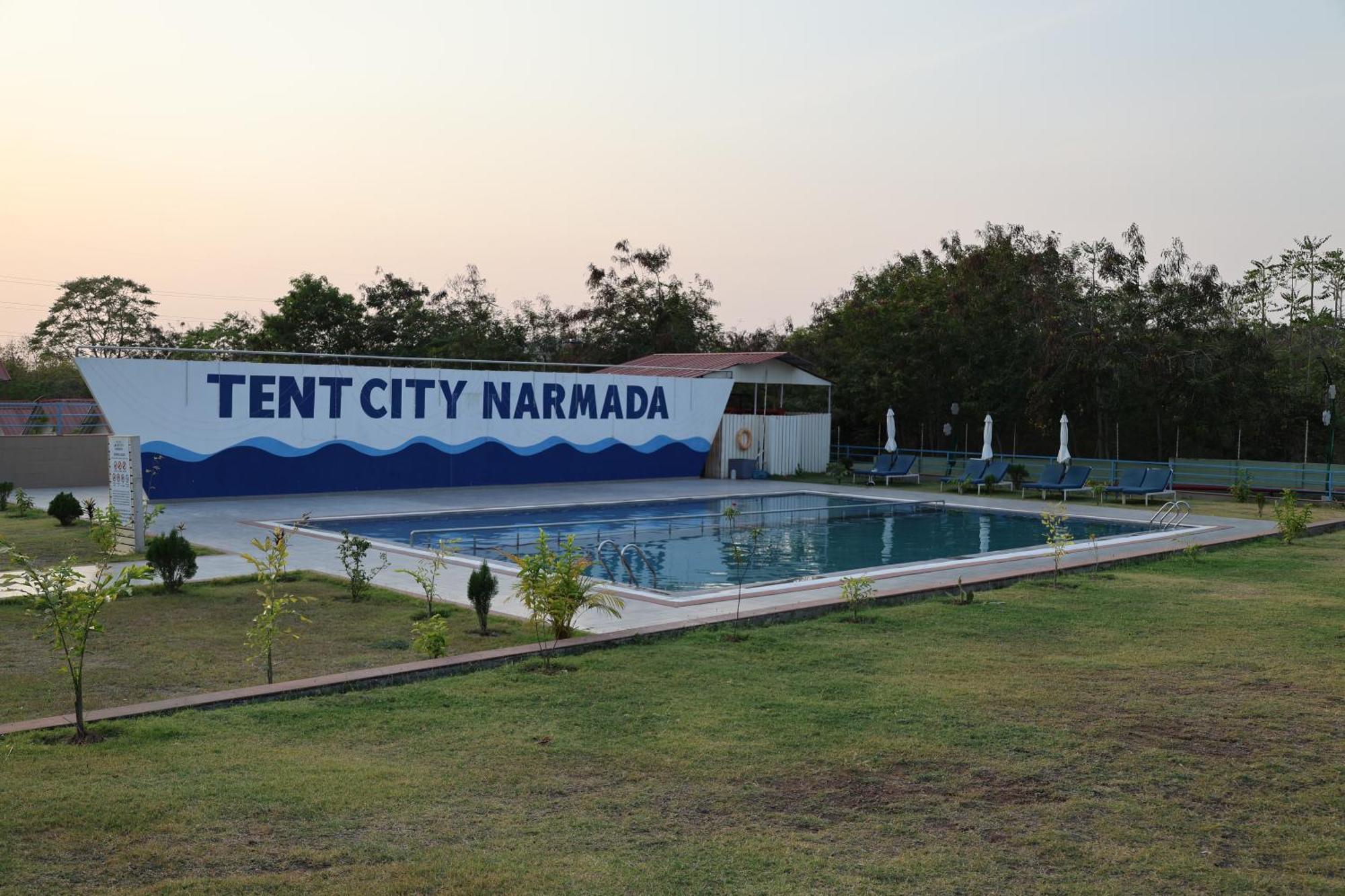 Praveg Tent City Narmada, Statue Of Unity Kevadia Esterno foto